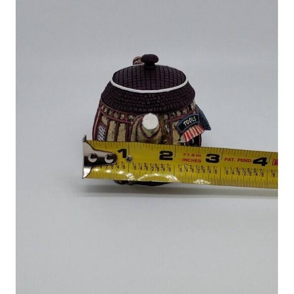 Hometown Cottage Mini Teapot Votive Holder Hardware Store Figure With Lid VTG - Picture 12 of 12